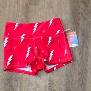 New Women's Lightning Athletic Shorts VOXY 3" Booty Short